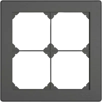 En-tête ENC EDIZIO.liv SNAPFIX® 2×2 pour combinaisons au choix gris foncé 