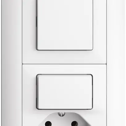 Combinazione INC EDIZIOdue 3/1P +3/T13 bianco 