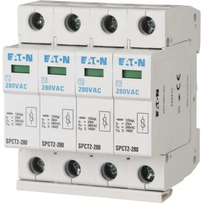 Scaricatore di sovratensione Easton, inseribile, 280VAC, 4×20kA, 4p 