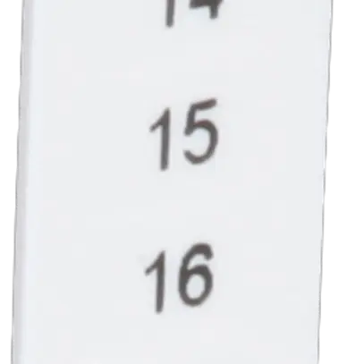 Zackband ZB 11…20 weiss quer bedruckt mit 10 Schildchen 5mm 