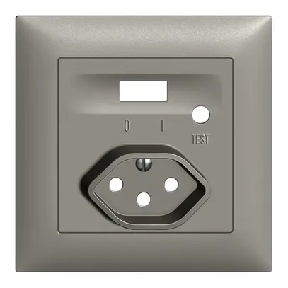 Kit frontal EDIZIOdue pour prise FI gris foncé 