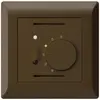 Termostato ambiente INC kallysto.line marrone con interruttore 