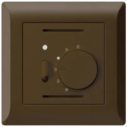Termostato ambiente INC kallysto.line marrone con interruttore 