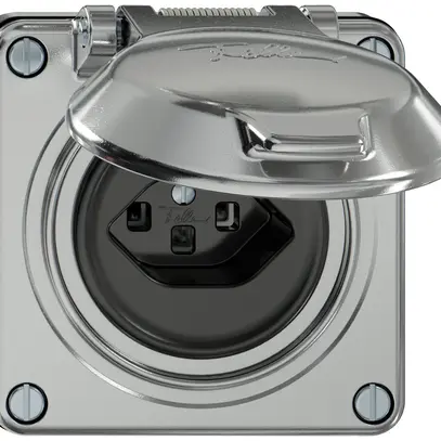 Presa INC ELEMENT SNAPFIX® 1×tipo 23 16A 250V con coperchio IP20 all 