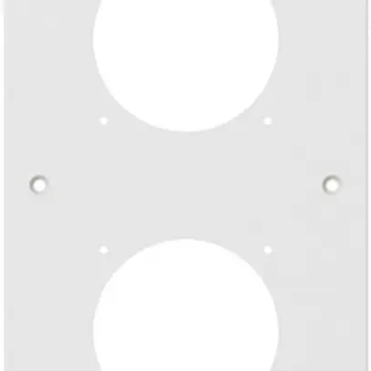 Plaque de montage ENC robusto 4×1 aluminium, blanc 