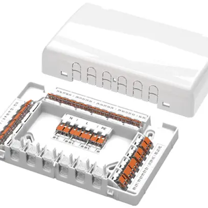 Boîte de dérivation Wago 225×145×46mm blanc, IP20 