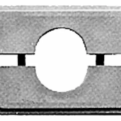 Placca passacavi Hager per weber.hse 1×Ø38mm 