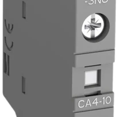 Bloc de contacts auxiliaires ABB CA4-10, 1F 4A AC-15, frontal à vis 