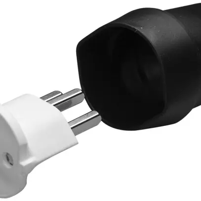 Spina-adattaz.T23/Schuko-ch nero 