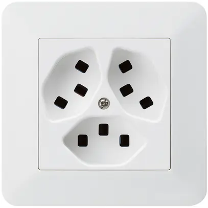 Presa INC Hager kallysto.trend 3×T23 C bianco ultra 