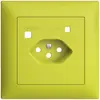 Frontset EDIZIOdue zu FI-Steckdose FMI, T13, lemon 