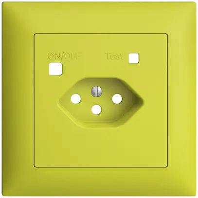 Kit frontale EDIZIOdue per presa FI FMI, T13, lemon 