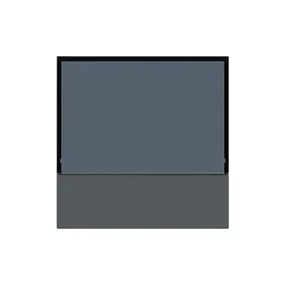 Placca frontale KNX Hager kallysto per termostato antracite 