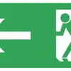 Piktogramme chemin de fuite vers la gauche, pour CFE 8 et CFE 9-11 