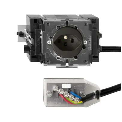 Presa INS FH T23 L2 nero 49…69mm per cavo piatto Technofil 