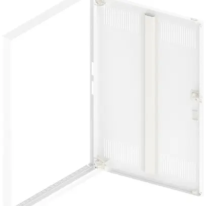 Porte avec fentes et cadre SE Pragma blanc pour 2parts/6rangées 