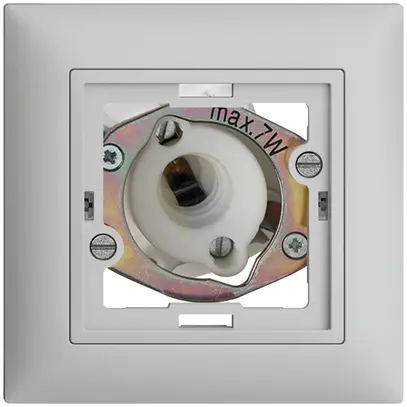 Signal lumineux ENC EDIZIOdue gris clair, 7W, sans calotte plate 