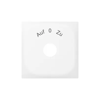 Placca frontale SIDUS con incisione bianco 