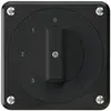 Interruttore rotativo INC robusto IP55 schema 5/1P nero 