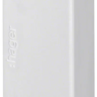 Pezzo finale Hager tehalit.LF 33×20mm grigio IP30 