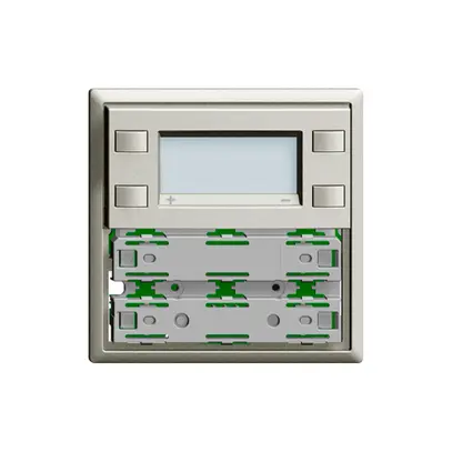 RTH-Frontplatte KNX 1…4×EDIZIOdue hellgrau, mit LED RGB 