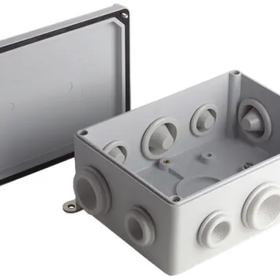 Scatola di derivazione Woertz 180×130mm vuota grigio 