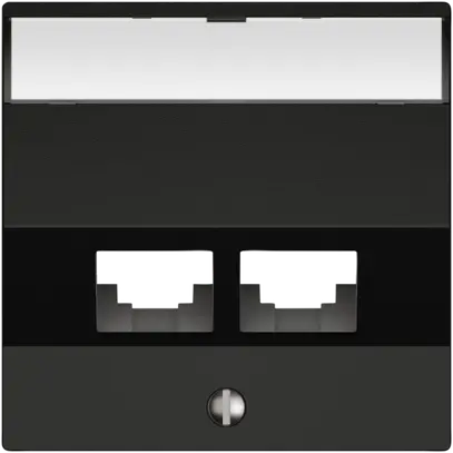 Kit di montaggio EDIZIO.liv EASYNET S-One SNAPFIX® inclinato per 2×RJ45 ne 