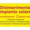 Warnaufkleber Swissolar "Ausschaltung Solaranlage" Italienisch 