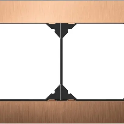 En-tête ENC EDIZIO.liv prestige SNAPFIX® 1×2 94×154mm laiton champagne 