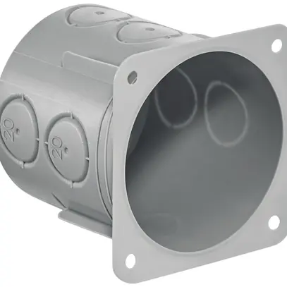 Scatola per parete cava HSB Basic 1×1 grigio Ø65×65mm, TFC 850°C s.alogeni 