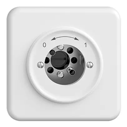 Contact pivotant ENC 0<-->1 STANDARDdue blanc pour serrure, s.cyl. 