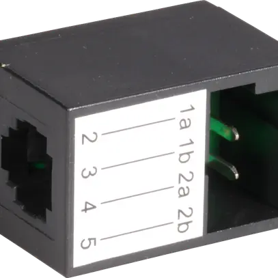 Adattatore diretto TT83f/RJ11f UTP, nero 