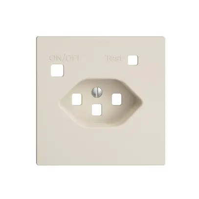 Kit frontale EDIZIOdue per presa FI F, T23, crema 