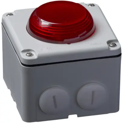 Lampada flash Hugentobler tipo 18 NAP 230VAC grigio/rosso 