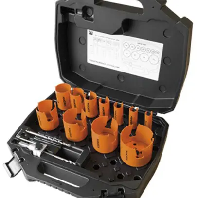 Jeu de scies-cloche MANDREX MXqs SuperXcut Ø17/21/25/33/41/51/65/76/83mm 