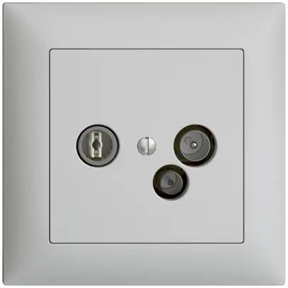 Prise d'antenne ENC TV-R-données DD11 5…65MHz EDIZIOdue gris clair 