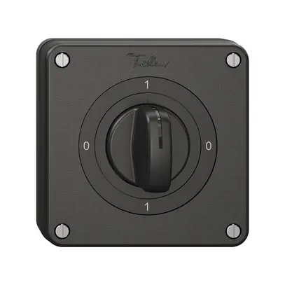 Interruttore rotativo NUP NEVO, 0/4L, con manopola, KS, 0-1-0-1, nero 