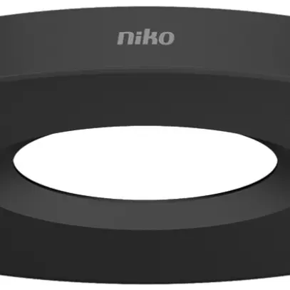 Anello decorativo Niko Ø 105mm per rivelatore 350-34902, nero 