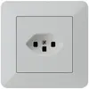 UP-Steckdose kallysto.trend T23 hellgrau mit Steckklemmen 