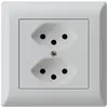 Presa INC kallysto.line 2×T13 grigio chiaro con protezione bambini 