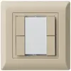 Pulsante universale INC 4×kallysto.line senza LED beige 