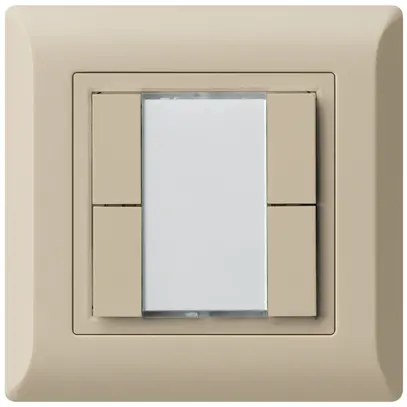 UP-Universaltaster 4×kallysto.line ohne LED beige 