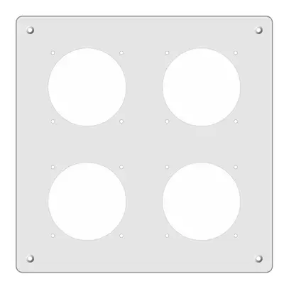 Montageplatte FH 2×2 GV 