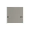 Touche 1/1 KNX/électron.s.LED EDIZIOdue 2× commande simple, gris foncé 