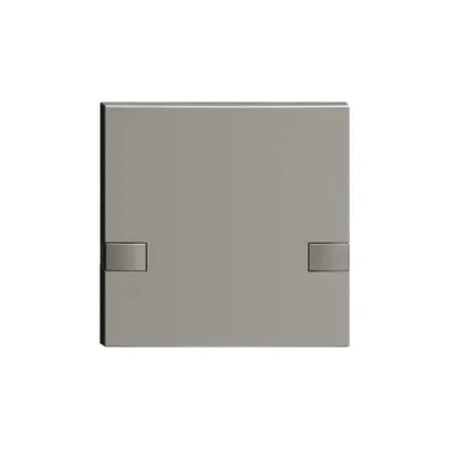 Touche 1/1 KNX/électron.s.LED EDIZIOdue 2× commande simple, gris foncé 