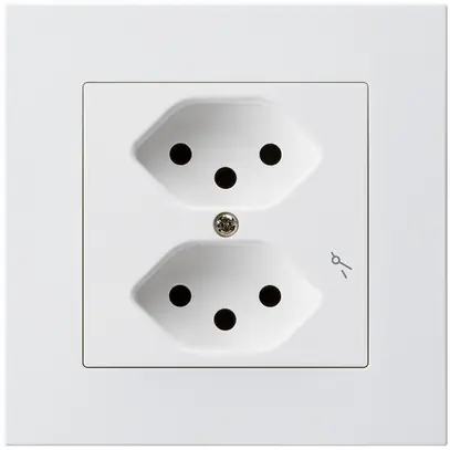 Prise ENC kallysto.pro 2×T13/1 blanc 
