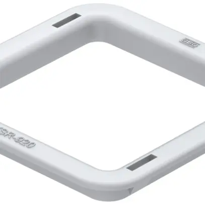 Anello di protezione Bettermann passaggio del suolo AZ 62×62, PE, grigio chiaro 