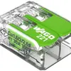 Morsetto di connessione WAGO Green Range 2L 0.5…6mm² con leva ve trasparente 