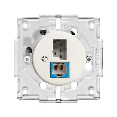 Prise INC T+T 6P/1×RJ45 DSL-à large bande blanc Standard 