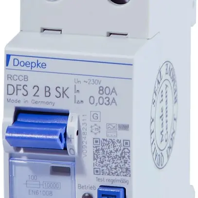 Interrupteur différentiel Doepke DFS2 25A 30mA 2L type B SK (RCCB) 